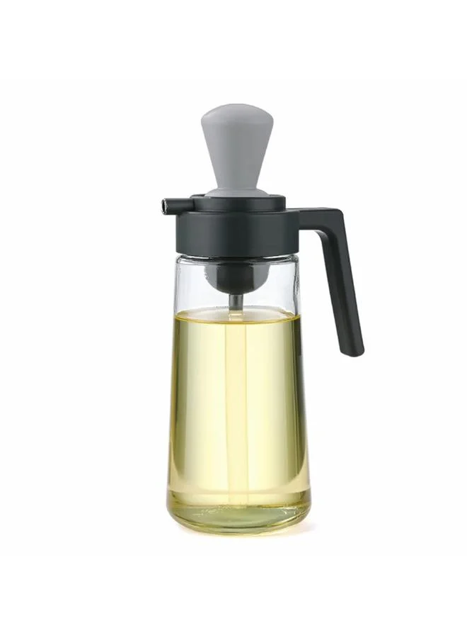 كويزين أرت موزع زيت فيكي 2 في 1 زجاج صودا جير مع فرشاة 550 مل